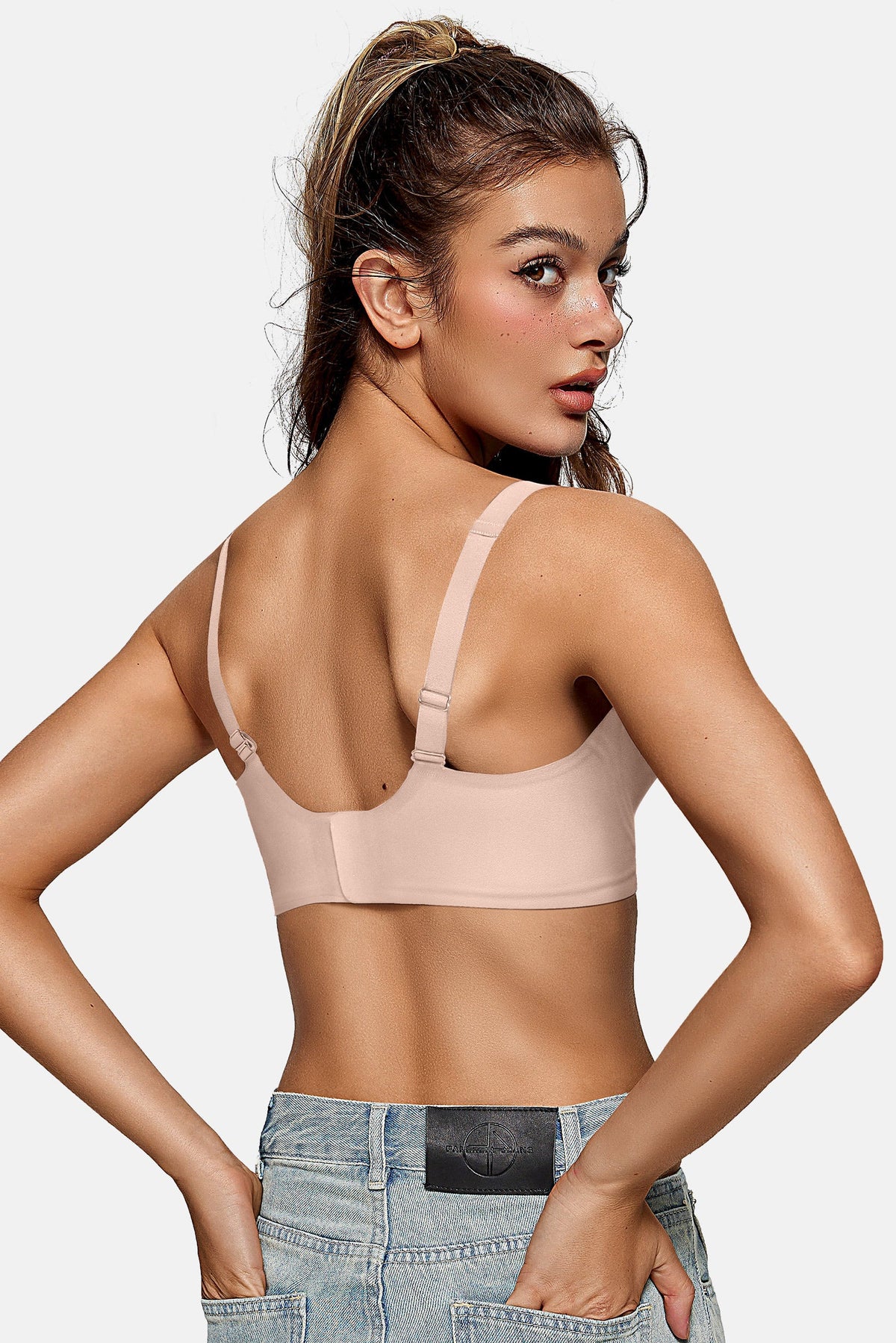 Deep V Jelly Bra No Underwire